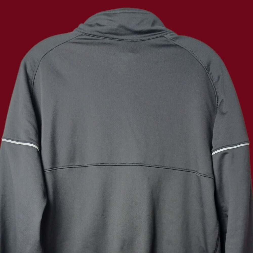 Nike Dri Fit MenTrack Jacket  Athletic Jacket Mock Neck Black/White Xlarge - Picture 11 of 13
